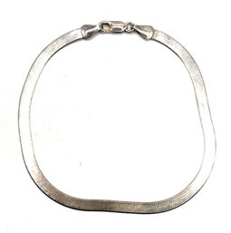 Italian Sterling Silver Thick Herringbone Bracelet