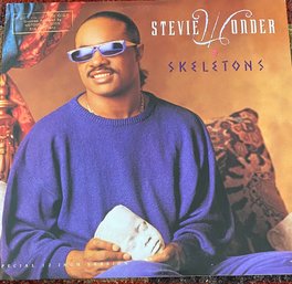 STEVIE WONDER  - 'SKELETONS'  - 1987 Motown 4593MG 12' VINYL SINGLE LP RARE OOP- PROMO - VG CONDITION