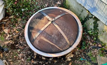 Wood Fire Pit With Protective Storage Cover