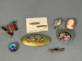 Antique & Vintage Pins Including Cameo