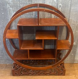 Circle Wooden Trinket Shelf