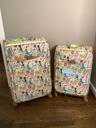 Lily Bloom Cat Printed Luggage Set