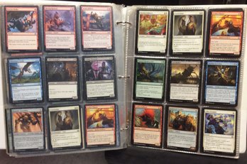 Binder Filled With 405 Assorted Magic The Gathering Trading Cards - M