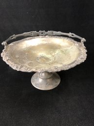 Pedestal Dish With Handle