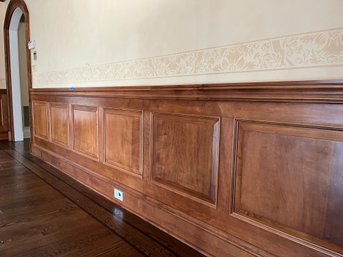 38 Feet Of Wainscoting With Mahogany Stain - LR