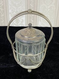 Vintage Sugar Bowl With Carrier