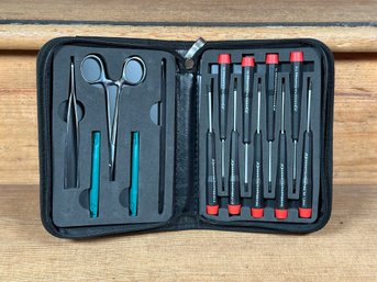 14-Piece Toolkit For Computers & Electronics In Zippered Case