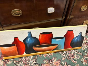 Colorful Painting Of Bowls And Urns