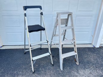 Pair Of Aluminum Step Ladders