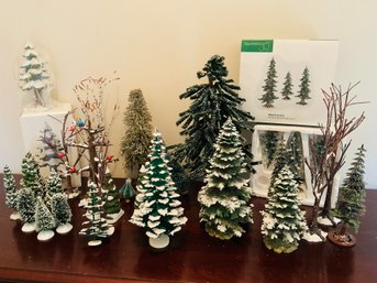 Large Collection Of Dept 56 Landscape Trees