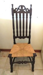 William & Mary Carved Banister Back Chair