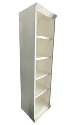 Pottery Barn Aubrey Narrow Bookcase In Dutch White (RETAIL $599)