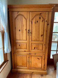 Country Pine Cupboard/media Center.