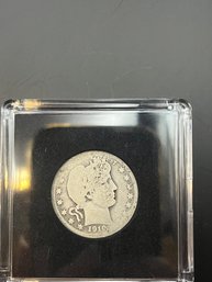 1910-D Barber Silver Quarter