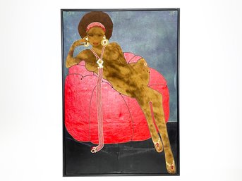 A Large Modern Mixed Media Figural Collage