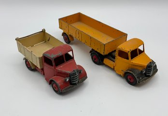 2 Dinky Toys ~# 409 Bedford Articulated Lorry & 410 Dump Truck ~