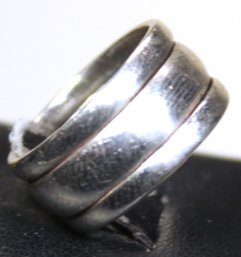 Fine Mexican Heavy Sterling Silver Band Ring Size 5