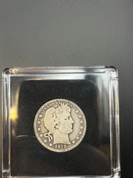 1912 Barber Silver Quarter