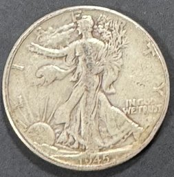 1945 Walking Liberty Silver Half Dollar