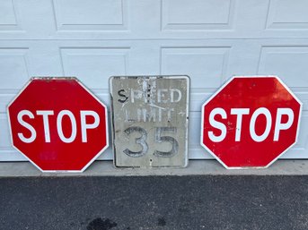 Lot Of 3 Street Signs