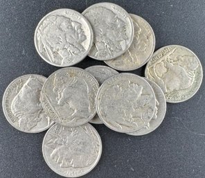 10 Buffalo Nickels Miscellaneous Dates