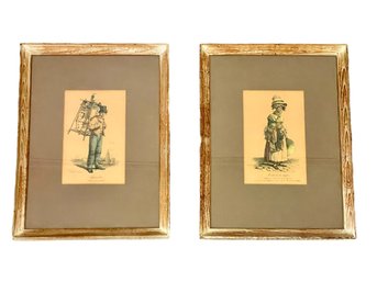 Complimentary Pair Of Carle Vernet 19th Century Tinted Lithographs - Framed Under Glass