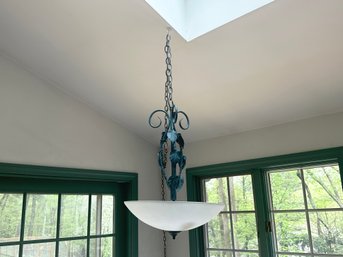 Metal Leaf Design Hanging Lamp