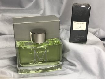 Two Brand New BANANA REPUBLIC Perfumes - (1) M 3.4 Oz & (1) 78 Vintage Green - Both Brand New - Never Used