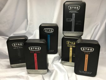 Over $200 Retail Value - Six (6) Bottles Brand New STR8 Mens Cologne / After Shave By GIANNIS ANTETOKOUNMP