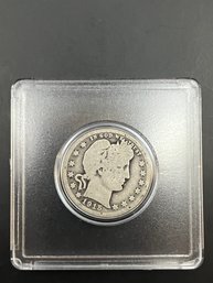 1915-D Barber Silver Quarter