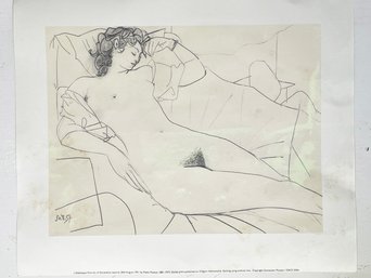A Giclee Print By Pablo Picasso, Embossed 2006 Edition, 'l'odalisque A Portrait Of Genevieve Laporte'