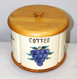 1950s Ceramic Kitchen Canisters Set Of Four Revolving