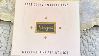 Neiman Marcus SIX Rose Scented Soap Brand New Original Box