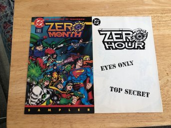 2 Zero Month Sampler Comic Books.   S110