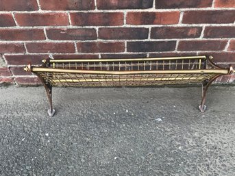 Solid Brass / Cast Iron NEW SOUTH WALES RAILROAD - Hat / Parcel Rack  Shelf - Very Nice Piece - WOW !