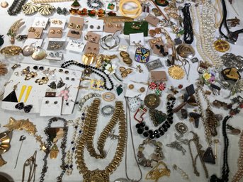 (2 Of 3) HUGE Lot Of Costume / Silver Jewelry - Some Is Very Nice - Some Sterling Pieces - Very Nice Group