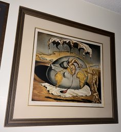 ORIGINAL Hand Signed SALVADOR DALI Lithograph- Titled 'GEOPOLITICUS: Child Watching The Birth Of  The New Man'
