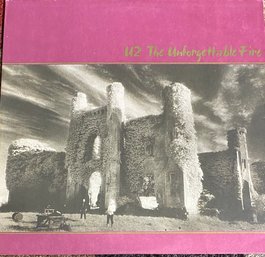 U2 - THE UNFORGETTABLE FIRE- LP RECORD 90231-1 -1984 W/ Sleeve - VG  CONDITION