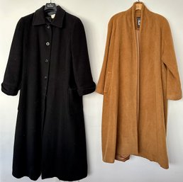 2 Winter Coats: Vintage Herve Benard & Alpaca Superfine, Size Medium