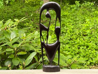 'Love' Hand Carved African Makonde Sculpture - Ebony?