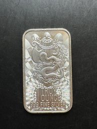 1 Troy Ounce .999 Fine Silver Bar