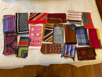 Collection Of Silk Handkerchiefs And Scarves. (B)