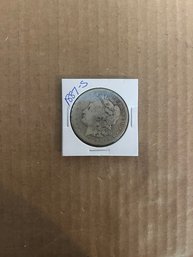 Nice Rare 1887-S Morgan Silver Dollar