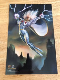 1994 Fleer Ultra Marvel Print/storm By Julie Bell.   S111