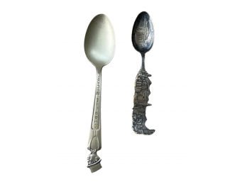 Pair Of Souvenir Spoons