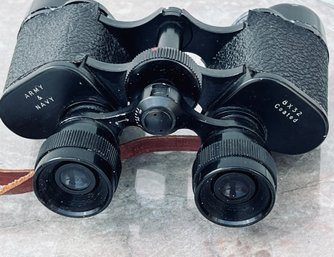 Vintage 'Army & Navy' 8 X 32 Binoculars With Case