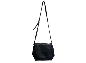 Black Perlina Crossbody Leather Shoulder Bag