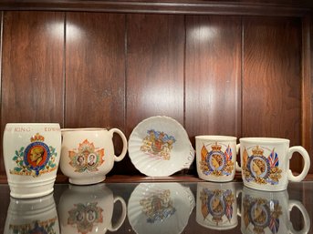Collection Of Five Commemorative  Fine China Items Of The British Royal Family.