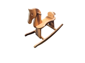 Artisan Made Child's Wooden Rocking Horse