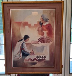 Carrying On The Tradition Native American Painting By Mary Beagle Numbered 16/300